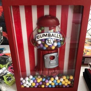 Red Gumball Machine Wall Art